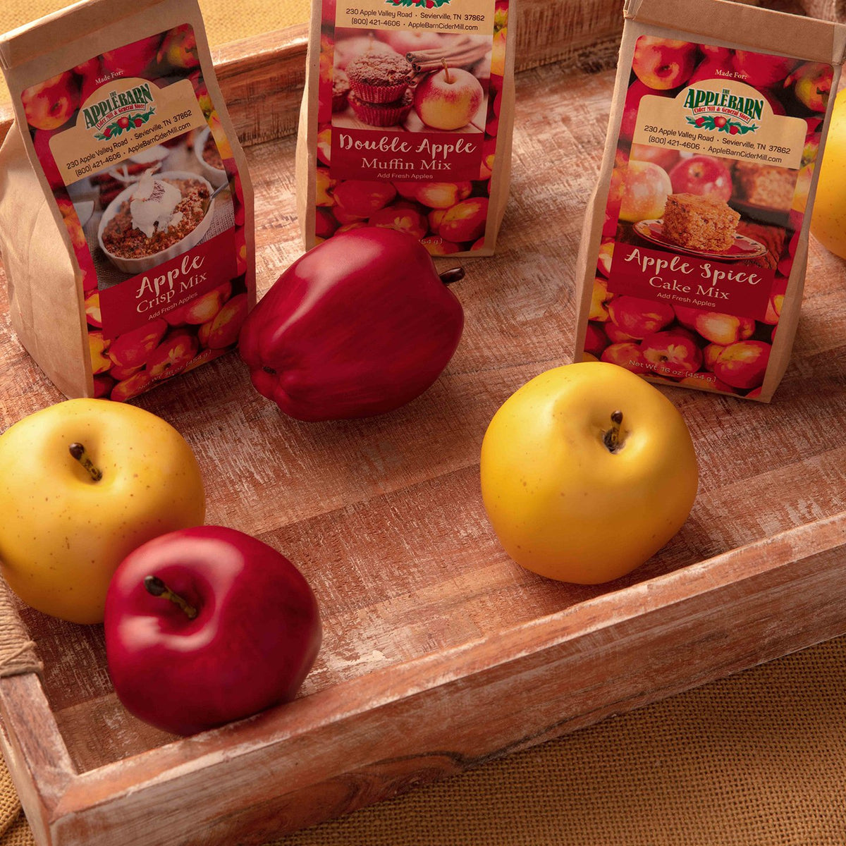 Apple crisp mix bags with apples